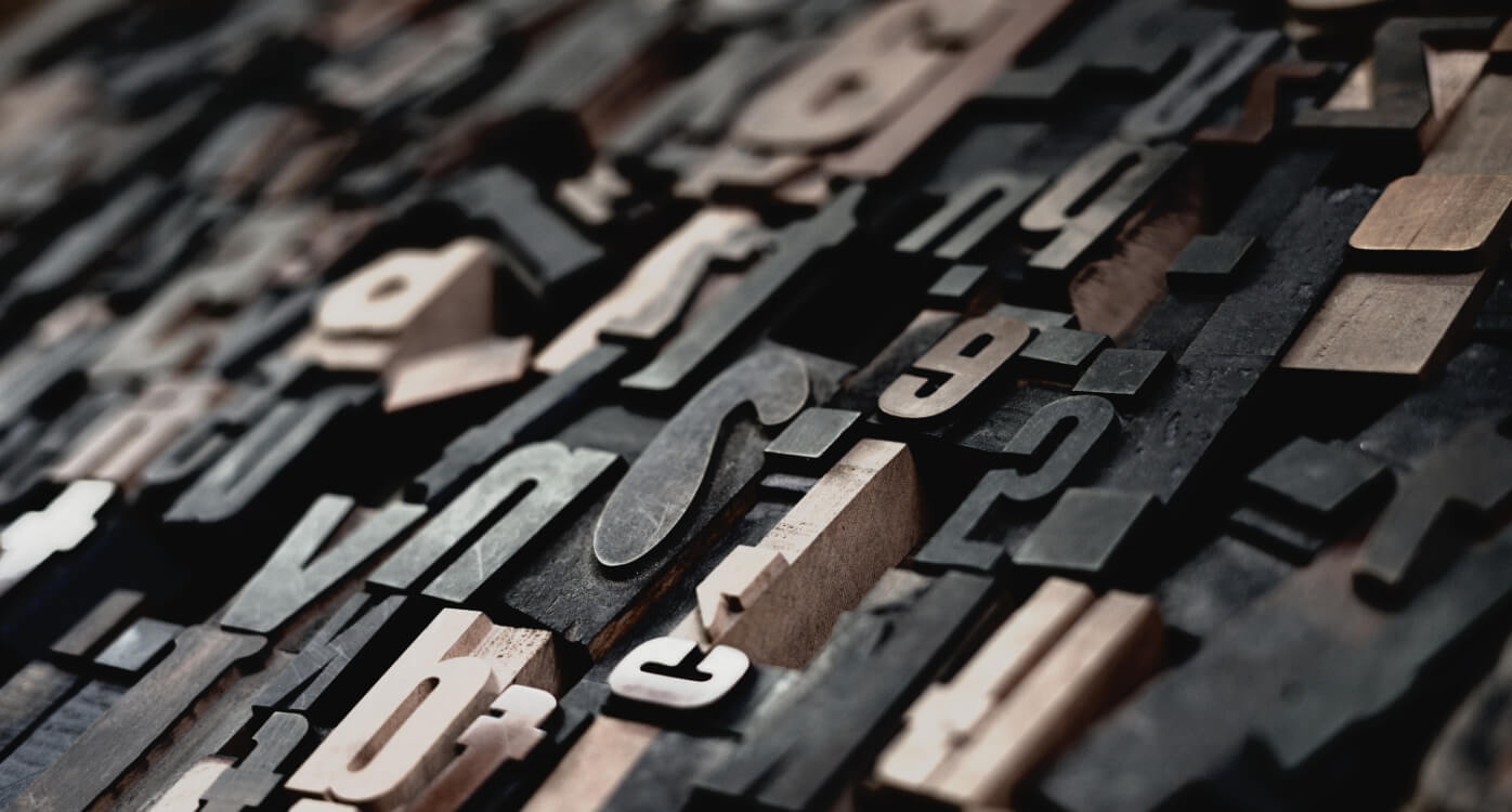 lexique - typographie font pieces